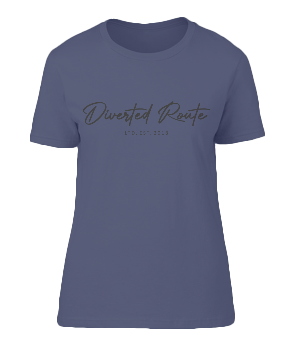 Diverted Route Ltd Adult Womens Signature Tshirt