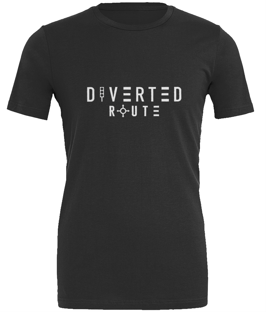 Diverted Route Ltd Unisex Big Front T Shirt