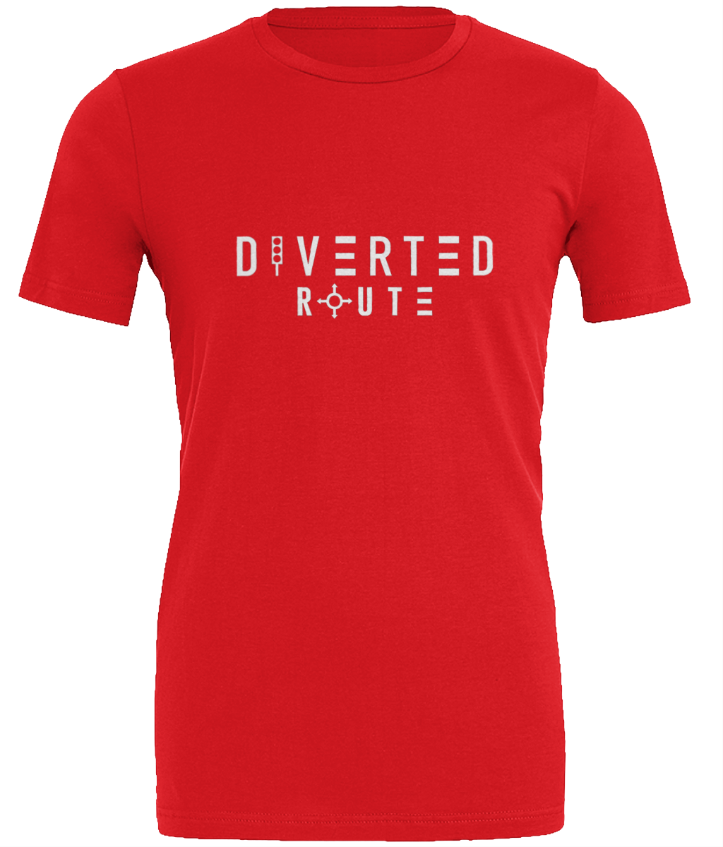 Diverted Route Ltd Unisex Big Front T Shirt